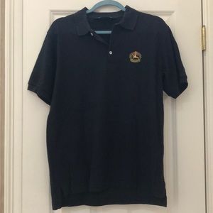 Black Burberry polo with logo